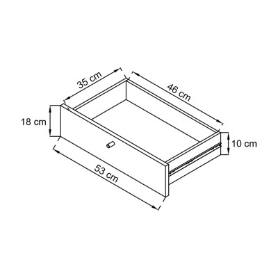 Komoda PRIMARIO 107 cm do Salonu Sypialni