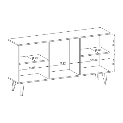 Komoda PRIMARIO 160 cm do Salonu Sypialni