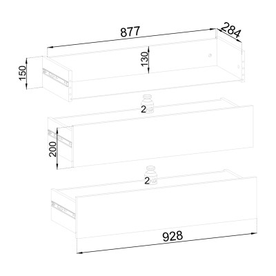Komoda NEROCCI 144 cm do Salonu Sypialni