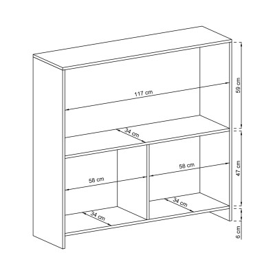 Komoda CIELO 120 cm do Salonu Sypialni