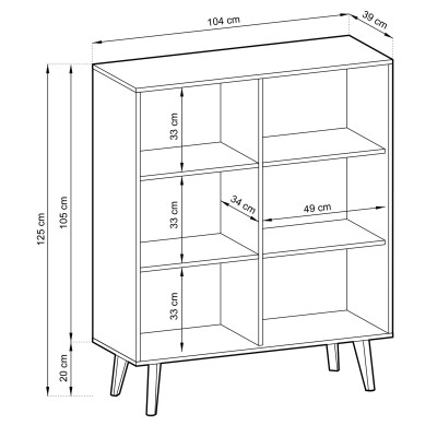 Komoda VILLETTA 104 cm do Salonu Sypialni