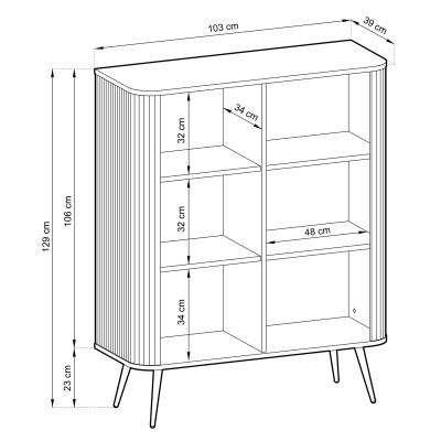 Komoda ZENZERO 103 cm do Salonu Sypialni