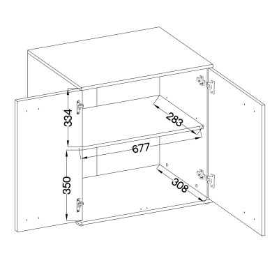 Komoda MICHELE 71 cm do Salonu Sypialni