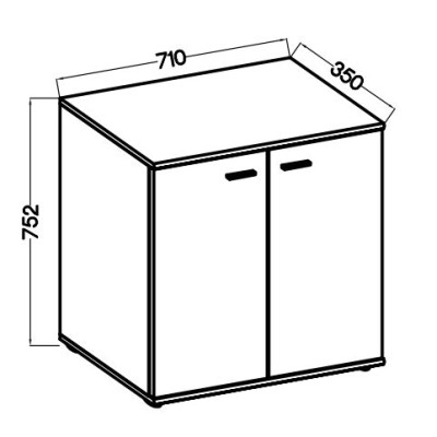 Komoda MICHELE 71 cm do Salonu Sypialni