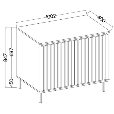 Komoda OSTIA 100 cm do Salonu Sypialni