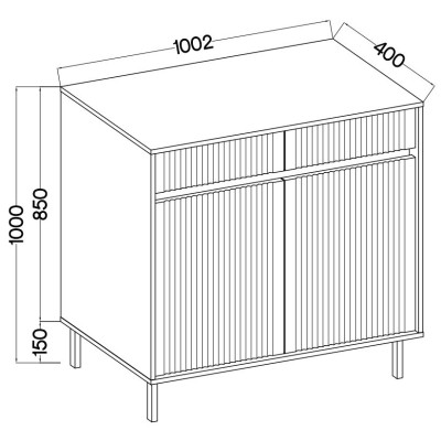 Komoda OSTIA 100 cm do Salonu Sypialni