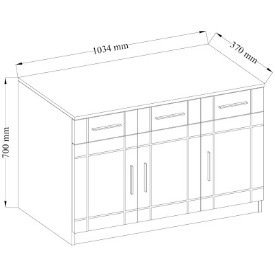 Komoda PERUGIA 103 cm do Salonu Sypialni