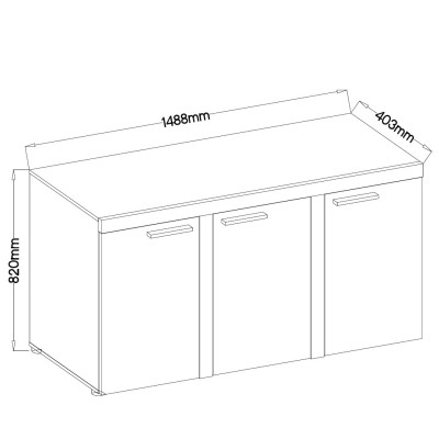 Komoda RITMO 149 cm do Salonu Sypialni
