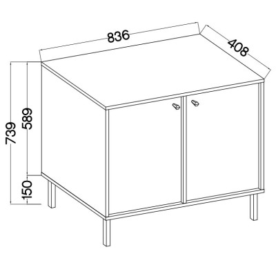 Komoda TORINO 84 cm do Salonu Sypialni
