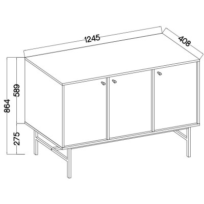 Komoda TORINO 125 cm do Salonu Sypialni