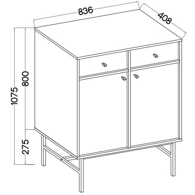 Komoda TORINO 84 cm do Salonu Sypialni