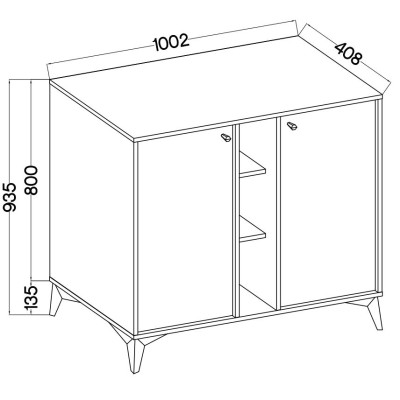 Komoda TORINO 100 cm do Salonu Sypialni