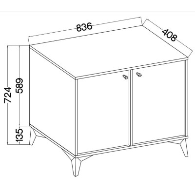 Komoda TORINO 84 cm do Salonu Sypialni