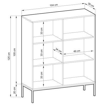 Komoda STELLARE 104 cm do Salonu Sypialni