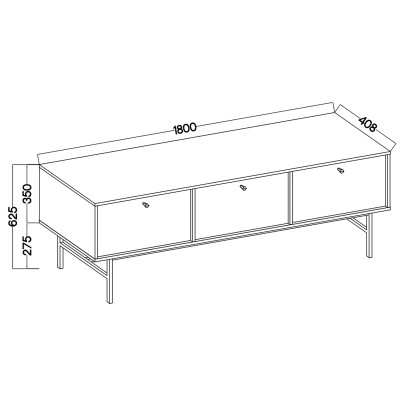 Szafka RTV TORINO 180 cm do Salonu Sypialni