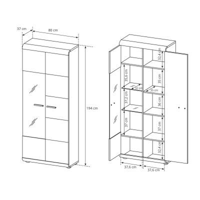 Witryna LEGAME 80 cm