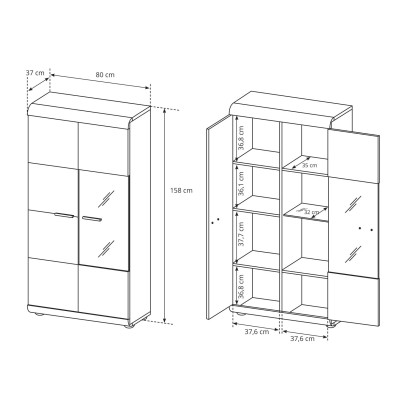 Witryna LEGAME 80 cm