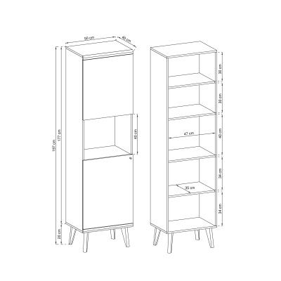 Witryna PRIMARIO 50 cm