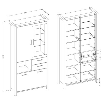 Witryna ATTIVO 100 cm