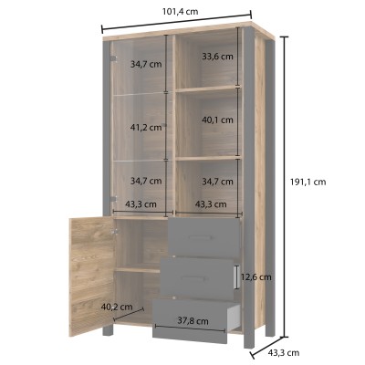 Witryna OLIVIERO 101 cm