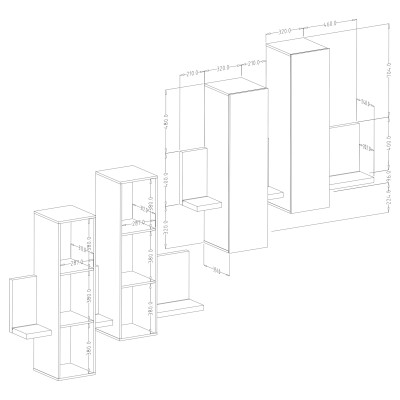 Witryna BOTTEGA 152 cm
