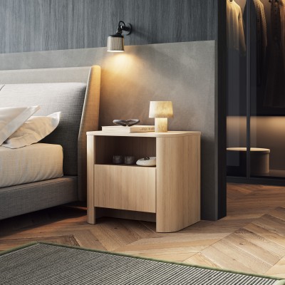 Szafka Nocna AVORIO 58 cm Stolik Nocny do Sypialni