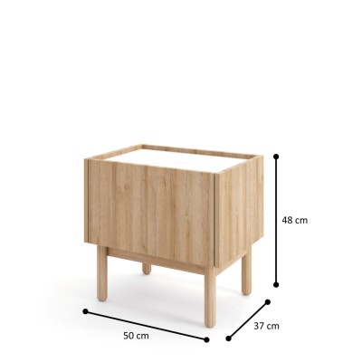 Szafka Nocna BOLOGNA 50 cm Stolik Nocny do Sypialni