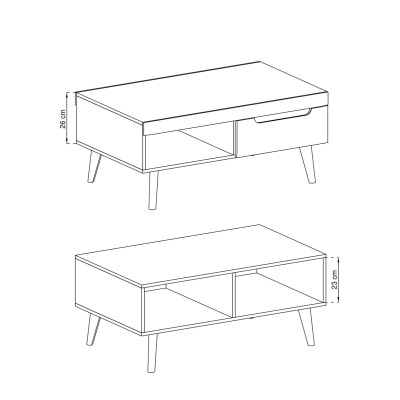 Ława NORDICO 107 cm