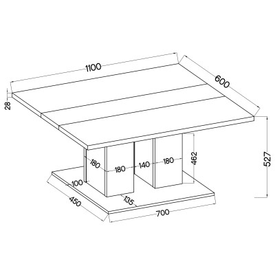 Ława CASTELLA 110 cm