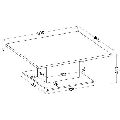 Ława VERMONTA 110 cm