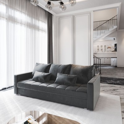 Sofa SIRO – Tkanina pluszowa – kolor: Paros