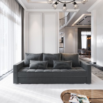 Sofa SIRO – Tkanina pluszowa – kolor: Paros