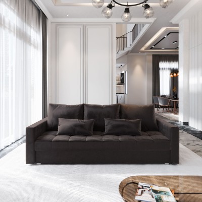 Sofa SIRO – Tkanina pluszowa – kolor: Kronos