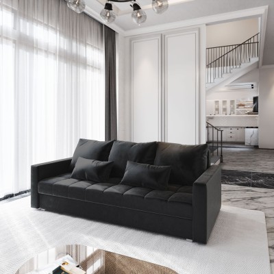 Sofa SIRO – Tkanina pluszowa – kolor: Kronos