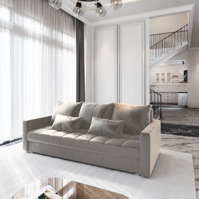 Sofa SIRO – Tkanina pluszowa – kolor: Paros