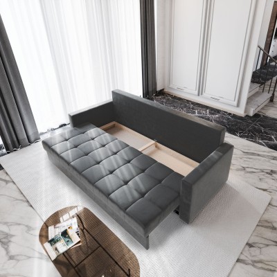 Sofa SIRO – Tkanina pluszowa – kolor: Paros