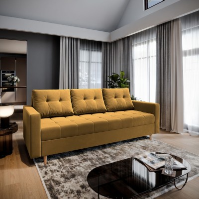 Sofa MILO – Tkanina pluszowa – kolor: Kronos