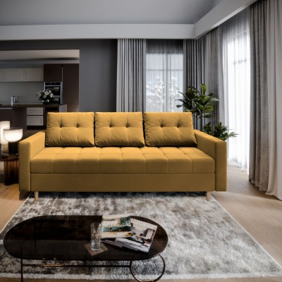 Sofa MILO – Tkanina pluszowa – kolor: Kronos