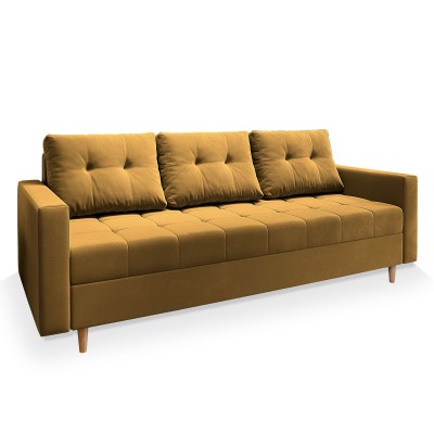 Sofa MILO – Tkanina pluszowa – kolor: Kronos