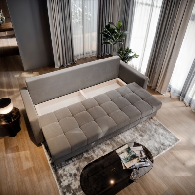 Sofa MILO – Tkanina pluszowa – kolor: Kronos