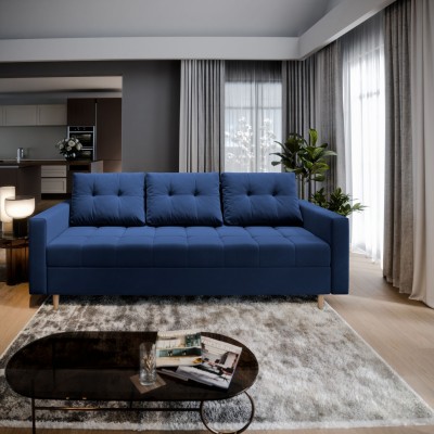 Sofa MILO – Tkanina pluszowa – kolor: Kronos