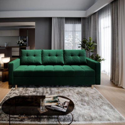 Sofa MILO – Tkanina pluszowa – kolor: Kronos