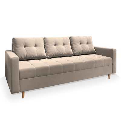 Sofa MILO – Tkanina pluszowa – kolor: Paros