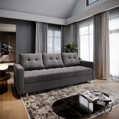 Sofa MILO – Tkanina pluszowa – kolor: Paros