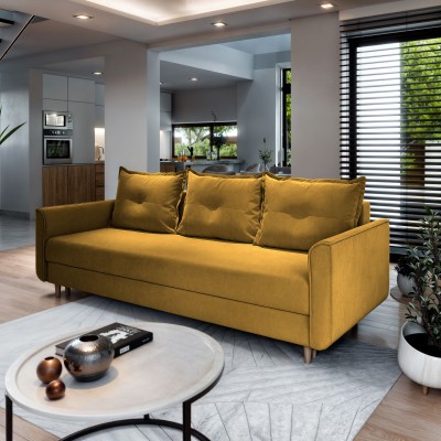 Sofa NAPOL – Tkanina pluszowa – kolor: Kronos