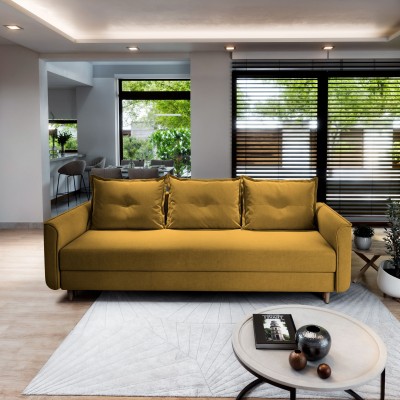 Sofa NAPOL – Tkanina pluszowa – kolor: Kronos