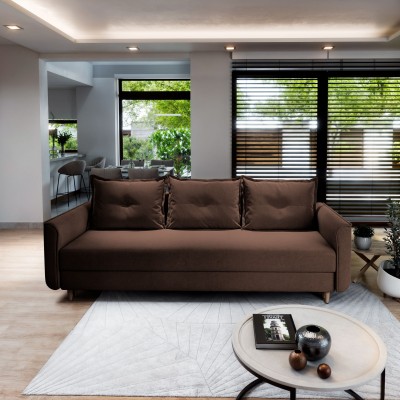 Sofa NAPOL – Tkanina pluszowa – kolor: Kronos