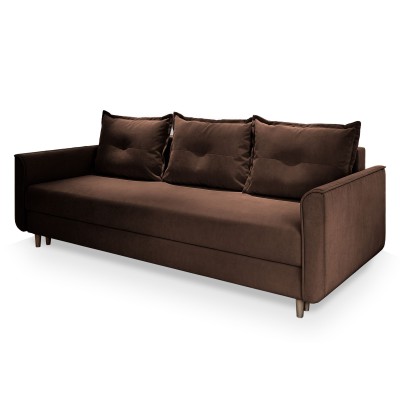 Sofa NAPOL – Tkanina pluszowa – kolor: Kronos