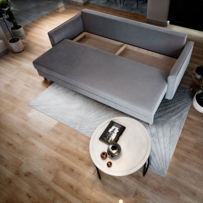 Sofa NAPOL – Tkanina pluszowa – kolor: Kronos