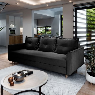 Sofa NAPOL – Tkanina pluszowa – kolor: Kronos